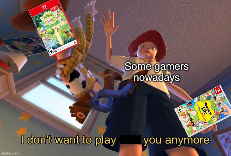 I figured this out when I was reading Jaiden’s comments. | Some gamers nowadays | image tagged in i don't want to play with you anymore,remix,pokemon memes,tomodachi life | made w/ Imgflip meme maker