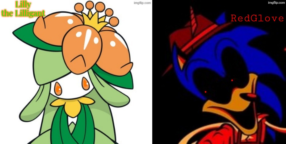 Best Friends | Lilly the Lilligant; RedGlove | image tagged in lilly and redglove,best friends,lilly,redglove,sinister minds | made w/ Imgflip meme maker