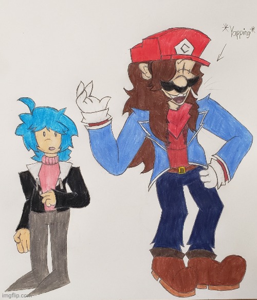 Vibin' | image tagged in d-sides,ocs,drawing | made w/ Imgflip meme maker