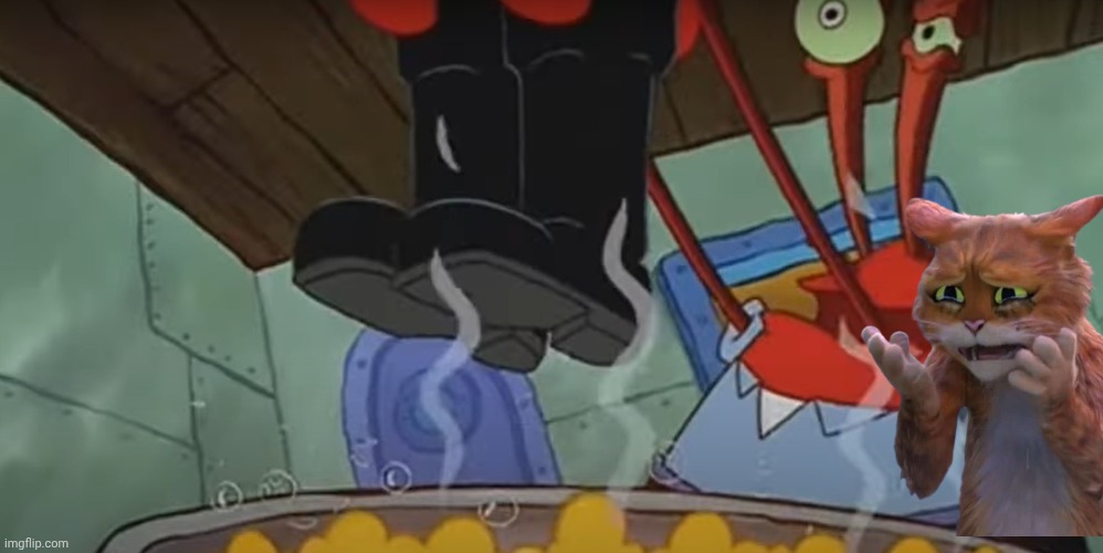 Mr. Krabs with boots | image tagged in mr krabs with boots | made w/ Imgflip meme maker