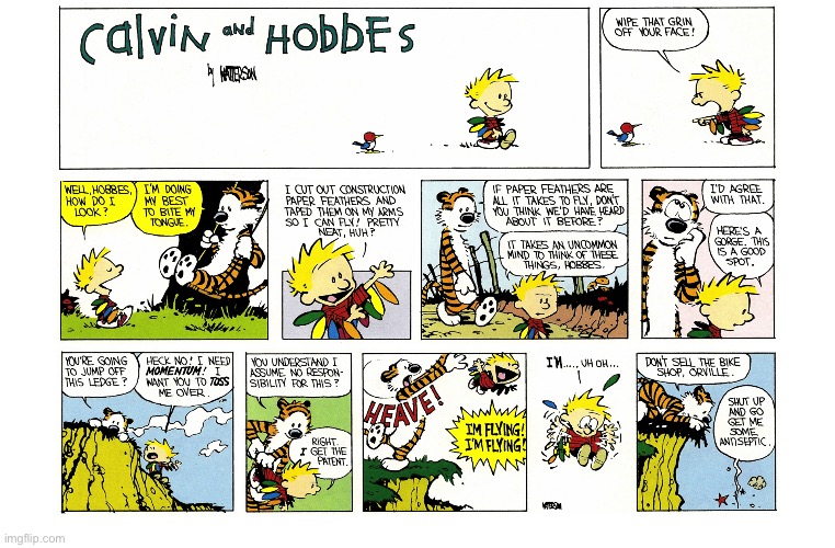 image tagged in calvin and hobbes,comics | made w/ Imgflip meme maker