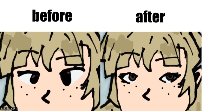 Prez eye Redesign | before; after | image tagged in screenshot 2026-05-13 6 49 33 pm png,project wingman | made w/ Imgflip meme maker