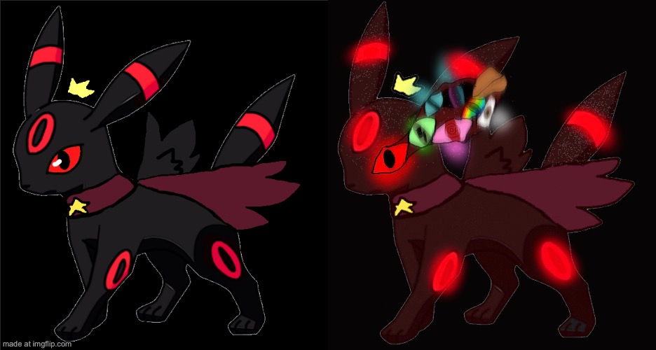 image tagged in steve the red umbreon star king version | made w/ Imgflip meme maker