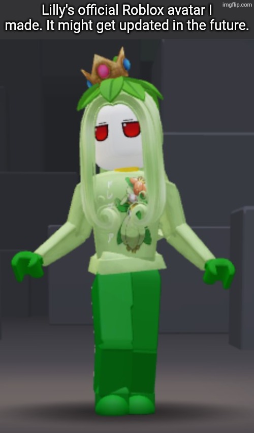 Lilly's official Roblox avatar. | Lilly's official Roblox avatar I made. It might get updated in the future. | image tagged in avatar,roblox,pokemon,lilly | made w/ Imgflip meme maker