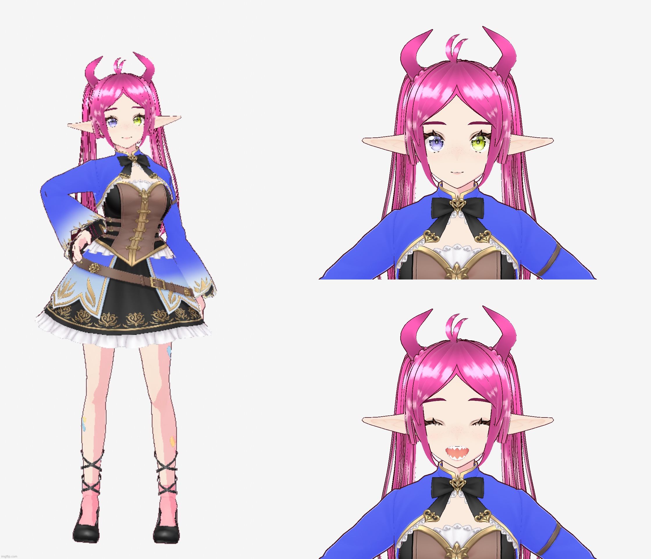 I made a new Vtuber model for myself, is it any good? | made w/ Imgflip meme maker