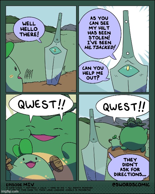 The Missing Hilt Quest! | image tagged in sprouts,quest,momma,sword,hilt,stolen | made w/ Imgflip meme maker
