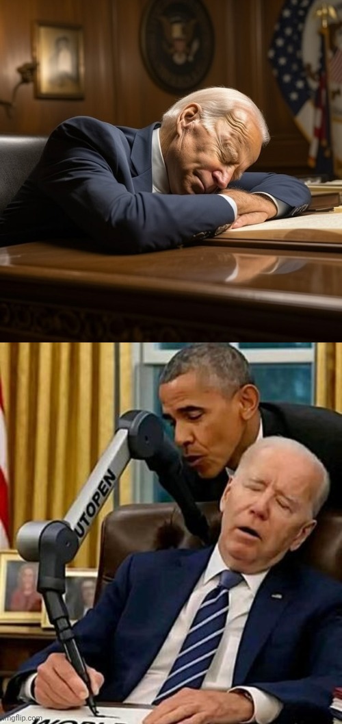 image tagged in sleepy joe biden,sleepy joe autopen | made w/ Imgflip meme maker
