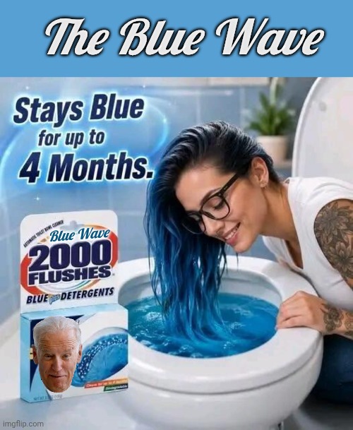 Blue Wave 2 Blank Meme Template