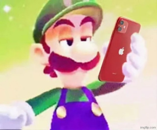 Describe my art or my art capabilities in 5 words or less. | image tagged in luigi phone | made w/ Imgflip meme maker