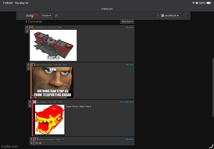 TF2 stream comments lol | image tagged in img_1761 png | made w/ Imgflip meme maker
