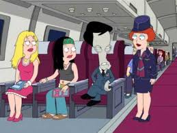 Roger on Plane American Dad Blank Meme Template