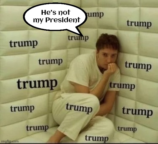 He's not 
my President | image tagged in tds sufferer | made w/ Imgflip meme maker