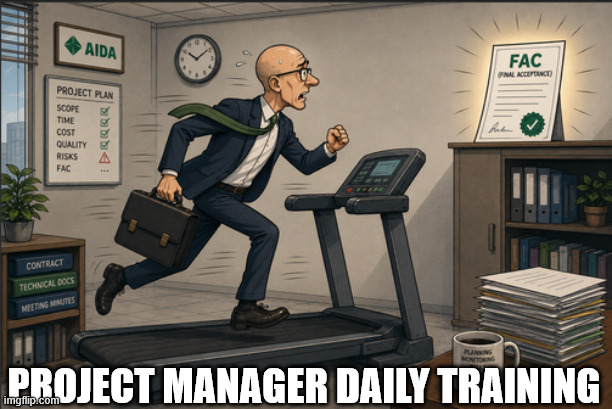 Project manager daily training | Project Manager daily training | image tagged in project manager,project management,final acceptance | made w/ Imgflip meme maker
