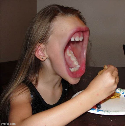 image tagged in big mouth girl | made w/ Imgflip meme maker