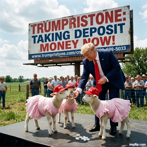 TRUMPRISTONE | image tagged in donald trump,abortion,jeffrey epstein,maga,make america great again,drugs | made w/ Imgflip meme maker