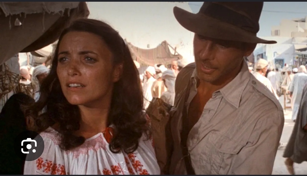 Indiana Jones arguing with GF Blank Meme Template