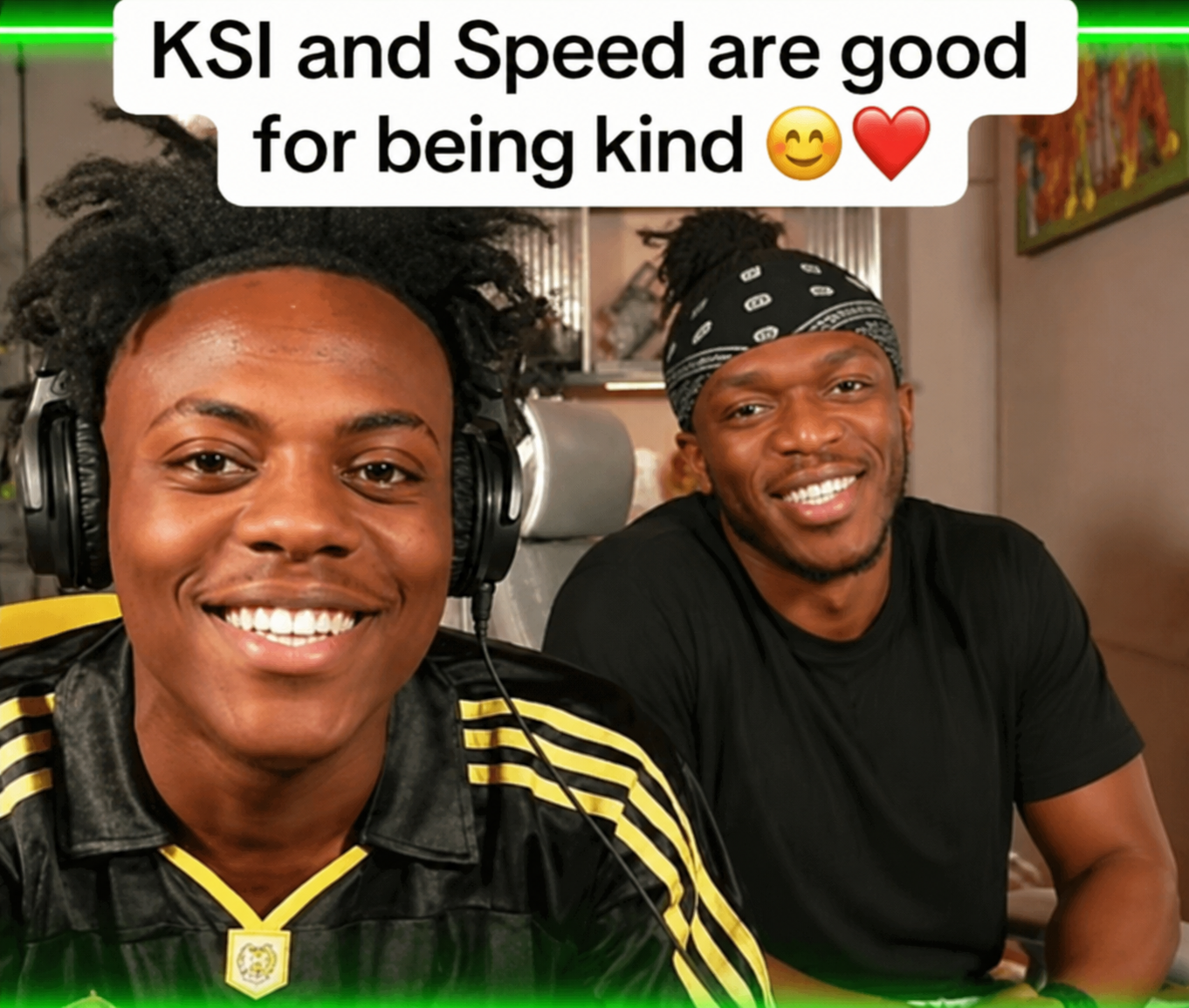ksi and speed are good for being kind Blank Meme Template