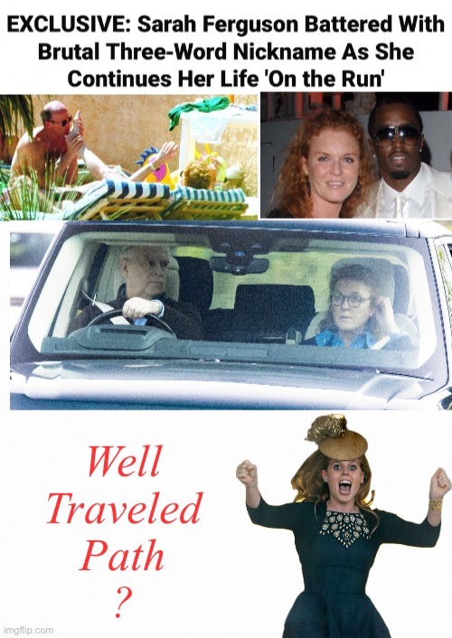 No Pic Of Fergie With Jeff...SHE KNEW | image tagged in she knew,optics | made w/ Imgflip meme maker