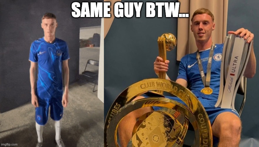 Cole palmer | same guy btw... | image tagged in that stand,palmer,football,meme | made w/ Imgflip meme maker