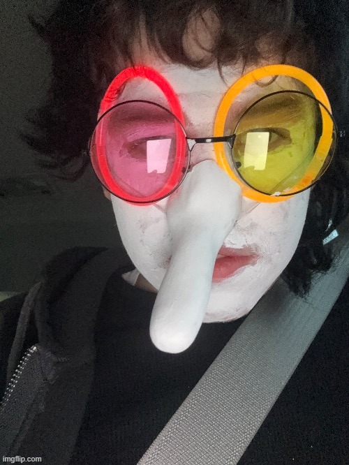 here is my spamton costume from last year | made w/ Imgflip meme maker