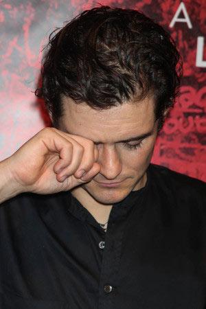 High Quality Orlando Bloom Cry Baby Blank Meme Template