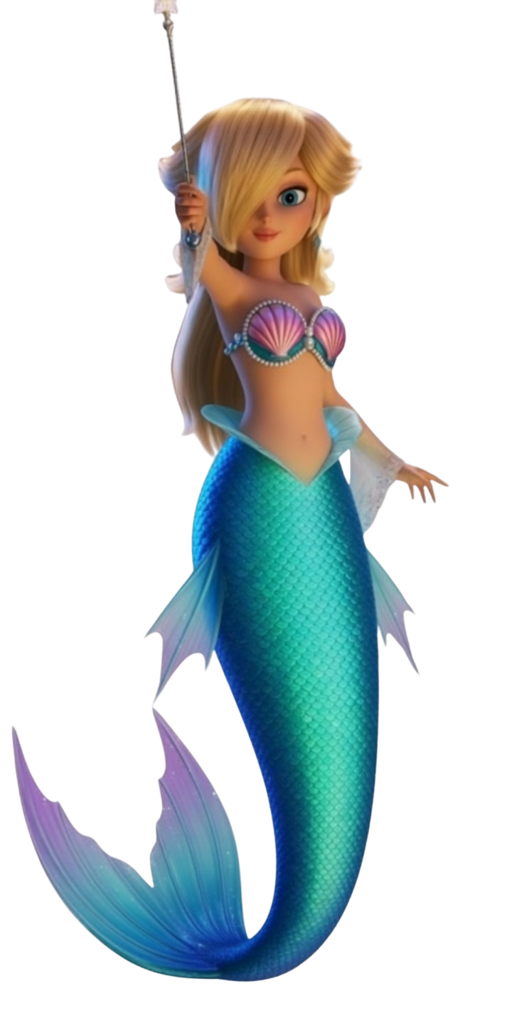 Mermaid Rosalina Blank Meme Template