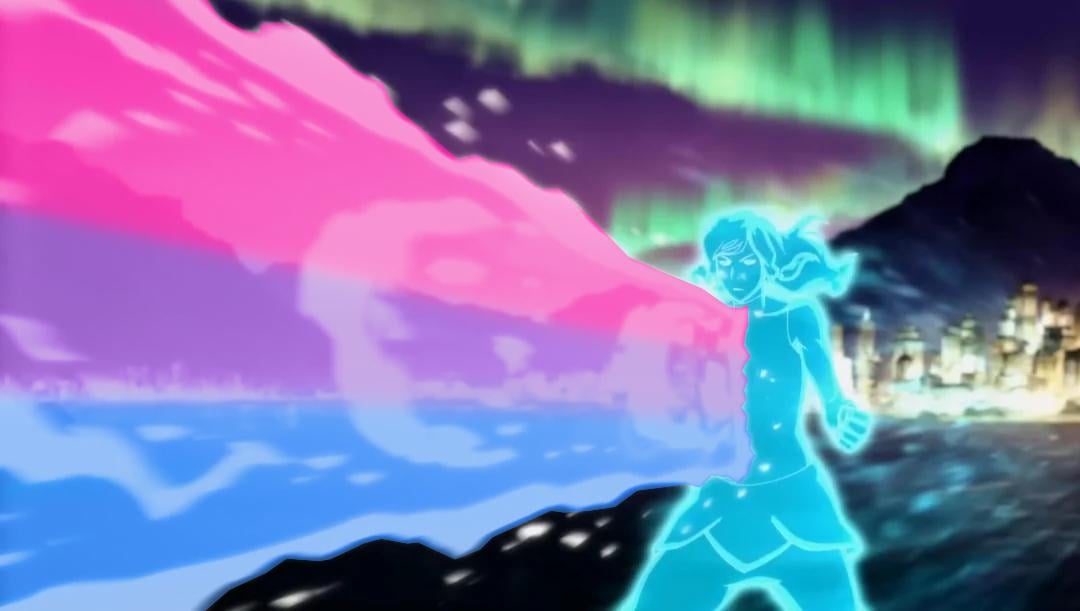 Korra Bi Flag Blank Meme Template