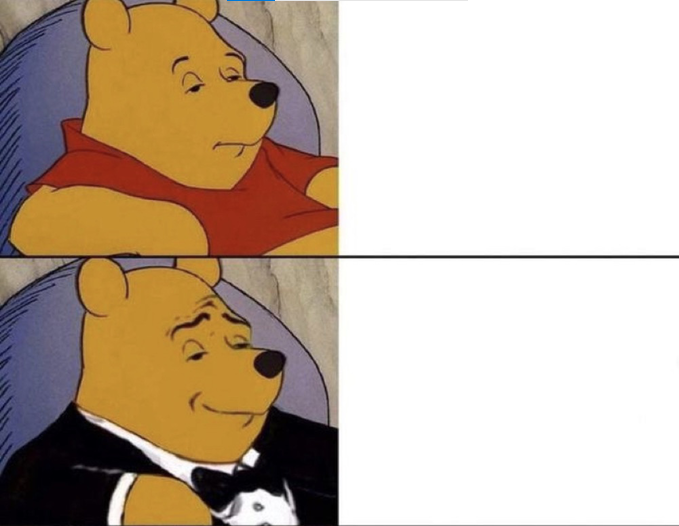 Winnie the Sophisticate Blank Meme Template