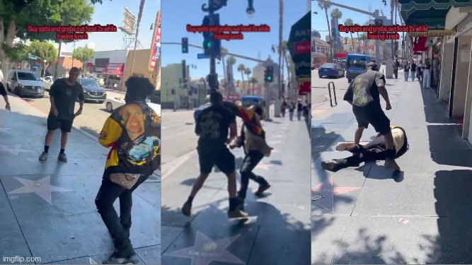 HOLLYWOOD BOULEVARD ? PRE-LUNCH WORKOUT [FAFO].png | image tagged in hollywood boulevard pre-lunch workout fafo png | made w/ Imgflip meme maker