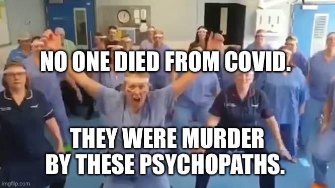 Virtue Signaling | No one died from Covid. They were murder by these psychopaths. | image tagged in virtue signaling | made w/ Imgflip meme maker