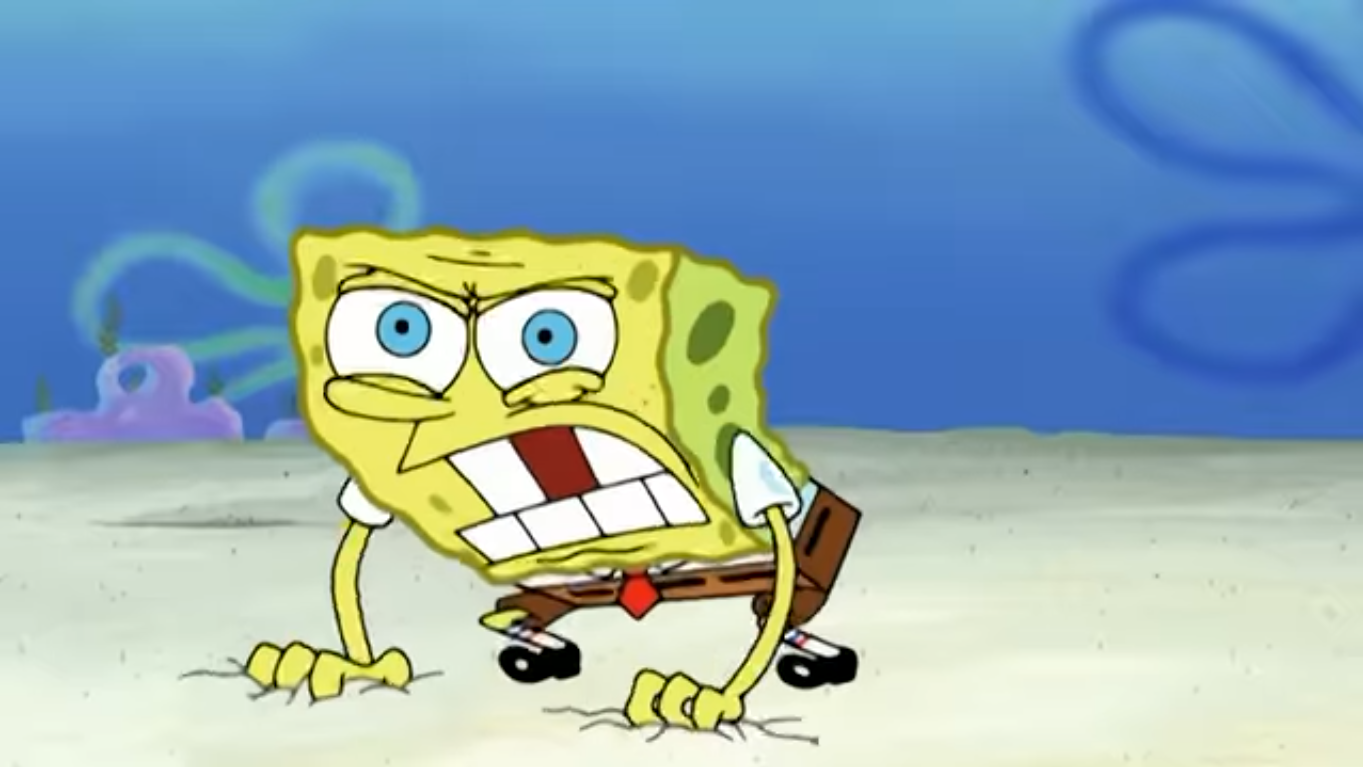 Enraged Spongebob Blank Meme Template