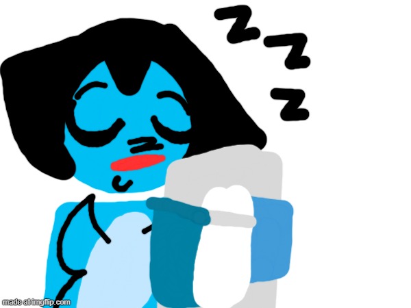 Oggy sleeping and hugging a pillow | made w/ Imgflip meme maker