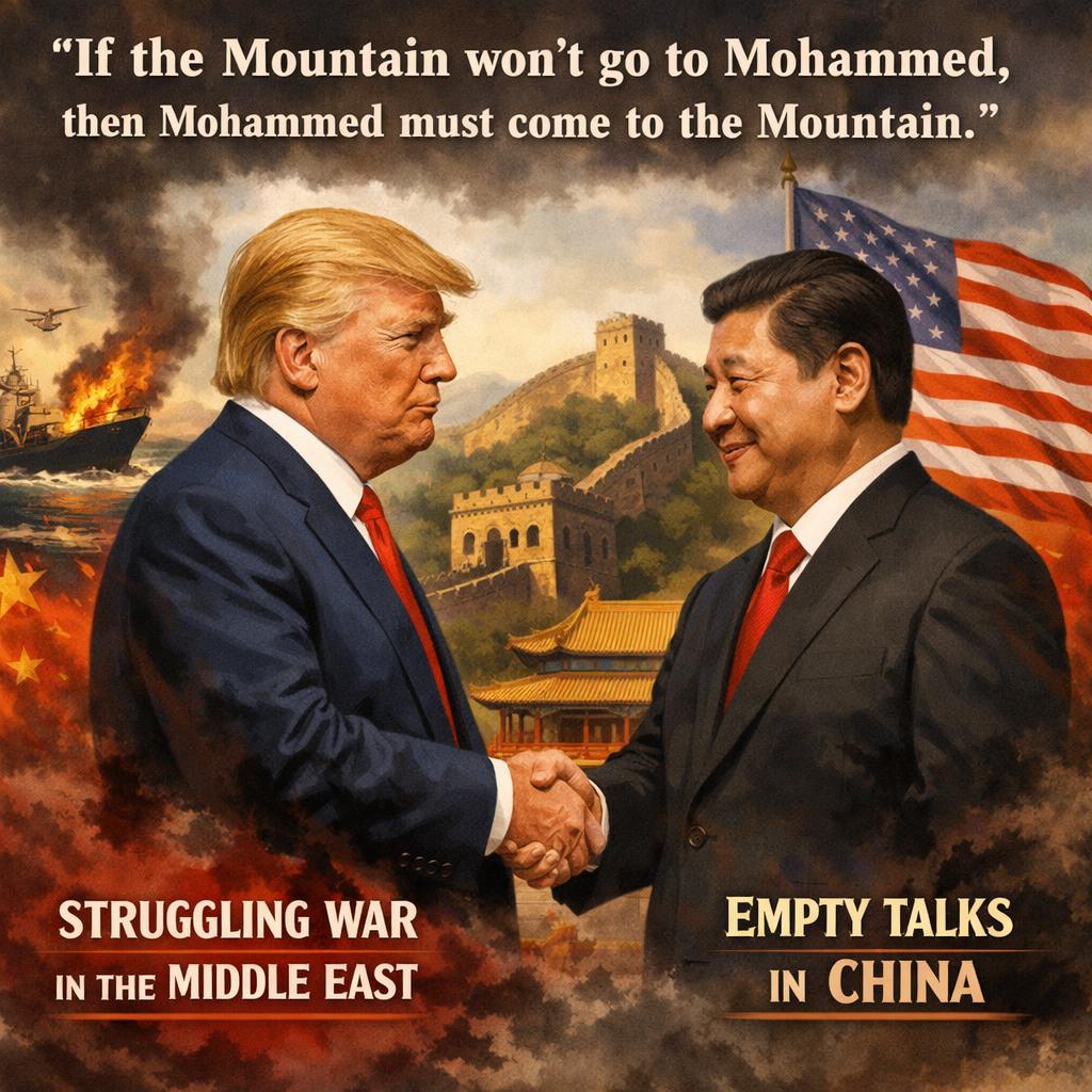 “If the Mountain won’t go to Mohammed, then Mohammed must come t Blank Meme Template