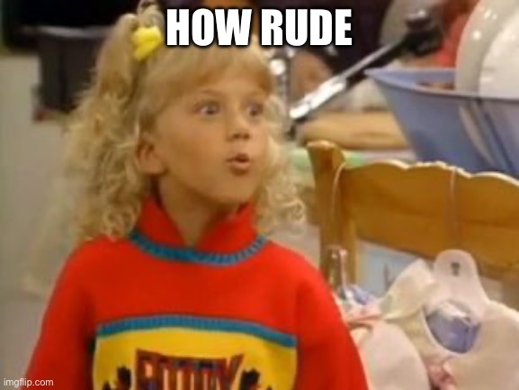 How Rude | How rude | image tagged in how rude | made w/ Imgflip meme maker