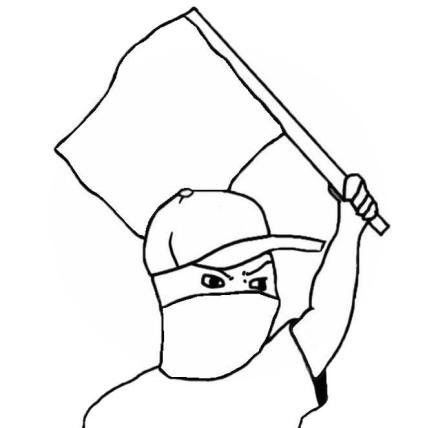 Wojak white flag Blank Meme Template