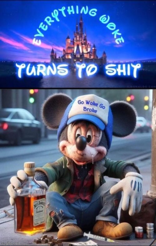 Woke Mickey Mouse | image tagged in woke mickey mouse | made w/ Imgflip meme maker
