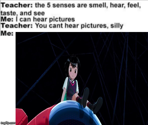 This lived rent free in my head | image tagged in you can't hear pictures,spiderman | made w/ Imgflip meme maker