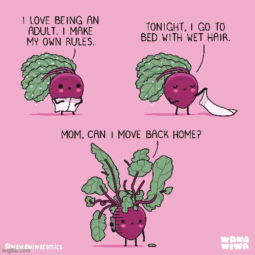 image tagged in turnip,bed,leaves,hair,wet,oof | made w/ Imgflip meme maker