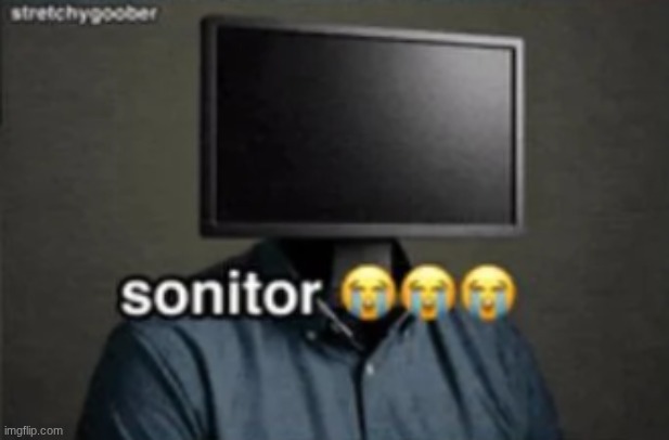 sonitor | image tagged in sonitor | made w/ Imgflip meme maker