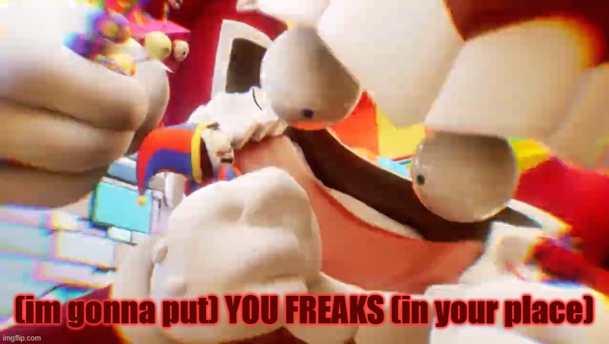 (im gonna put) YOU FREAKS (in your place) | made w/ Imgflip meme maker
