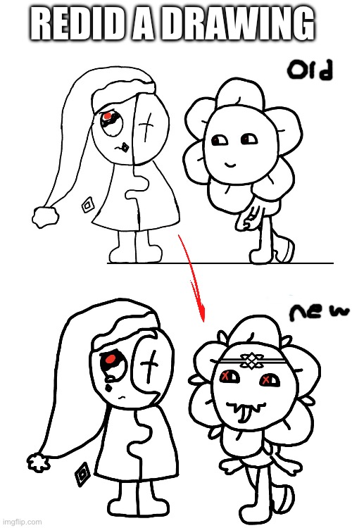 It’s very yummy | Redid a drawing | image tagged in blank white template | made w/ Imgflip meme maker