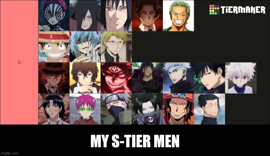 Anyone agree? | My S-tier men | image tagged in my-image 9 png | made w/ Imgflip meme maker