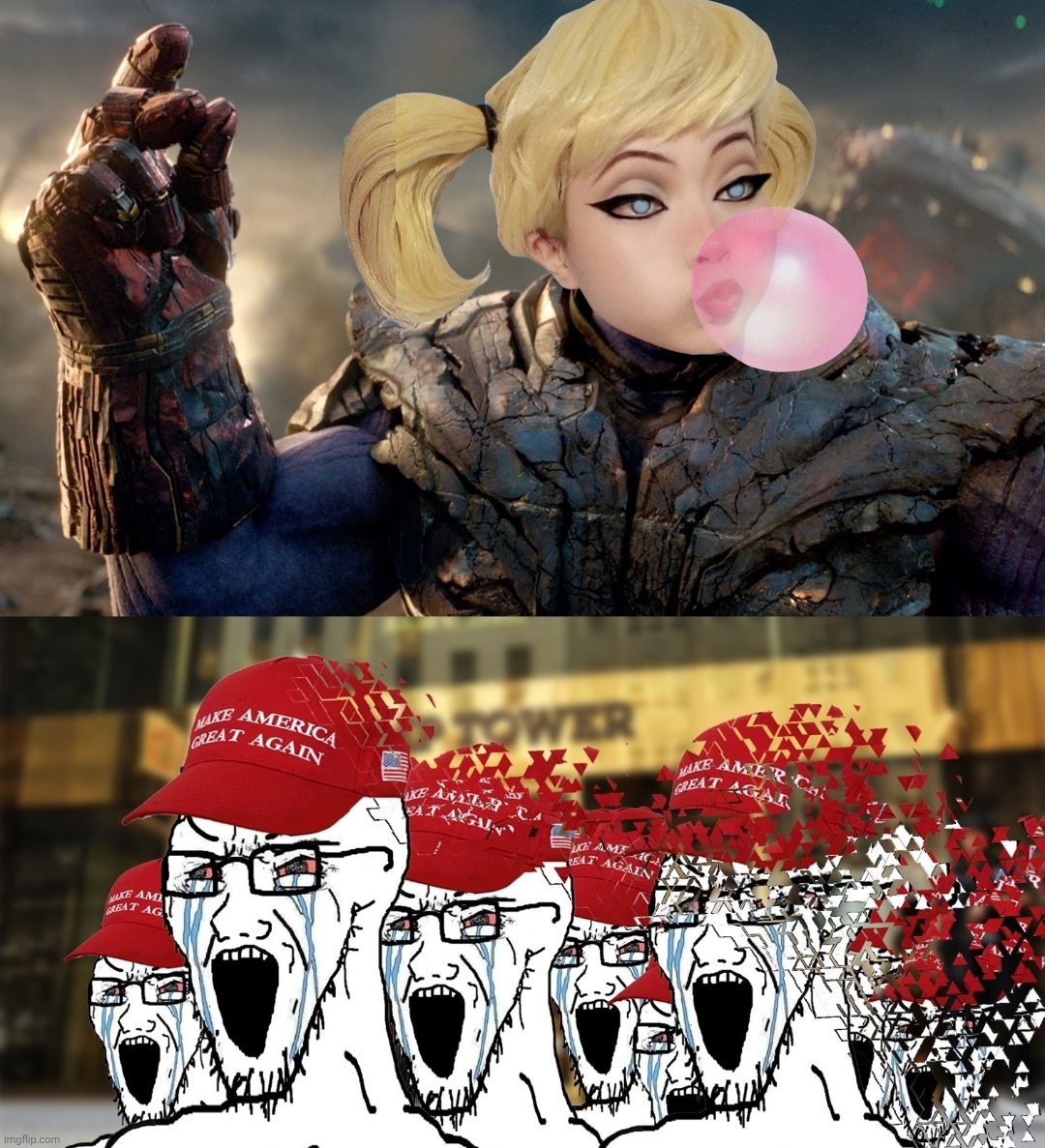 Biden Thanos MAGA | image tagged in biden thanos maga | made w/ Imgflip meme maker