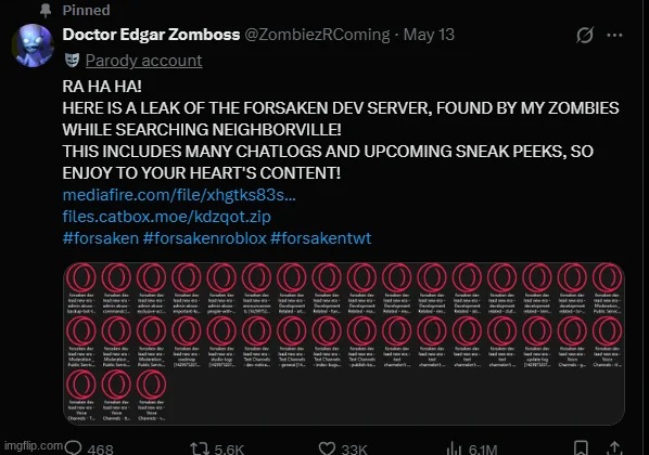 Doctor Zomboss Forsaken Leaks | image tagged in doctor zomboss forsaken leaks | made w/ Imgflip meme maker