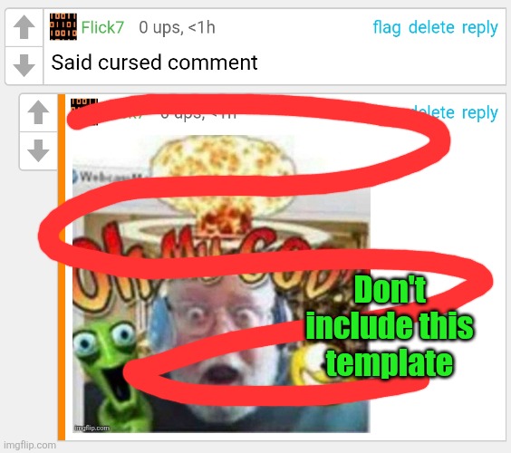 Don't include this template | made w/ Imgflip meme maker