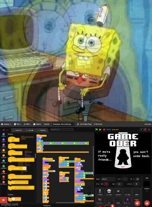 image tagged in spongebob panic inside | made w/ Imgflip meme maker