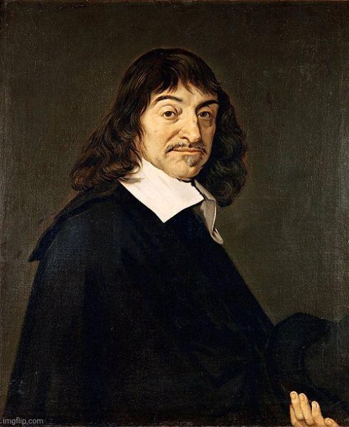Cogito ergo sum | image tagged in rene descartes | made w/ Imgflip meme maker
