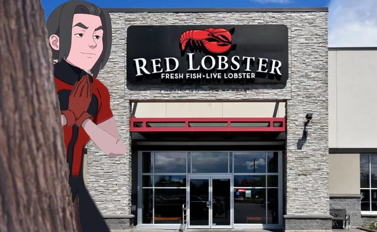 High Quality Oliver at red lobster Blank Meme Template