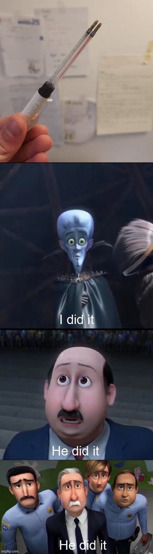 empty pen | image tagged in i did it | made w/ Imgflip meme maker
