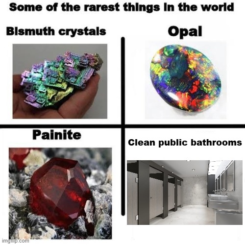 That ain't a bathroom it's a warzone | Clean public bathrooms | image tagged in memes,some of the rarest things in the world,funny,public bathrooms,relatable,rare | made w/ Imgflip meme maker